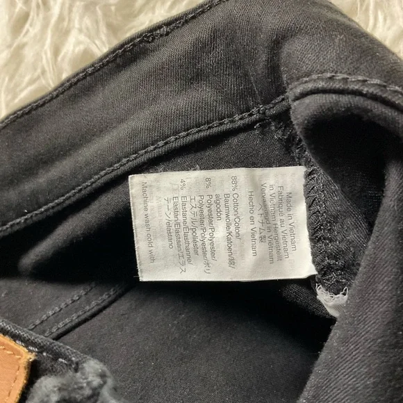 Madewell 9" High-Rise‎ Skinny Jeans in ISKO Stay Black - Picture 5 of 6